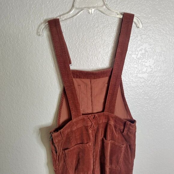 Anthropologie Pilcro Corduroy flare Overalls sz 27 - Picture 8 of 11